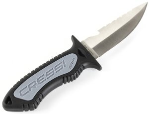 GRIP SMALL SCUBA KNIFE REGULAR TIP STEEL