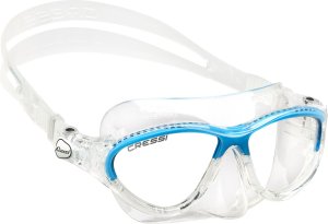 MOON KID MASK SIL CLEAR/FRAME BLUE