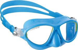 MOON KID MASK SIL LIGHT BLUE/FRAME LIME