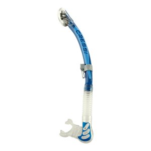 Alpha ultra dry snorkel sil clear/tube blu azure