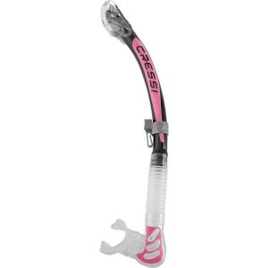 Alpha ultra dry snorkel sil clear/tube black pink