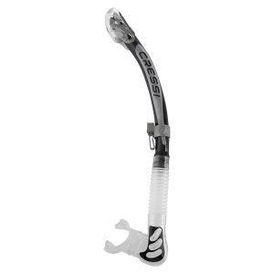 Alpha ultra dry snorkel sil clear/tube black silver