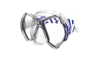 Maska CYANEA, clear/blue