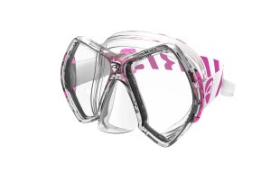 Maska CYANEA, clear/pink