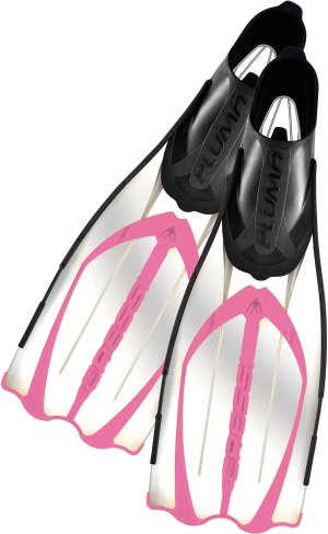 PLUMA FINS CLEAR/PINK 33/34 (1/2)