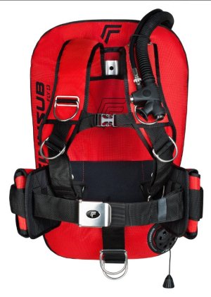 FLY 13D RED COMFORT SET - Infl.50 cm, Steel Backplate