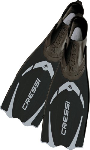 PLUMA FINS BLACK/SILVER 35/36 (2,5/3,5)