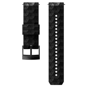 Náramek EXPLORE 2 24mm Silicone M - black/black