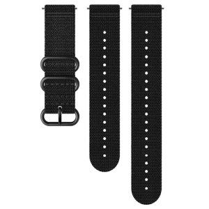 Náramek EXPLORE 2 24mm Textile M+L - black/black